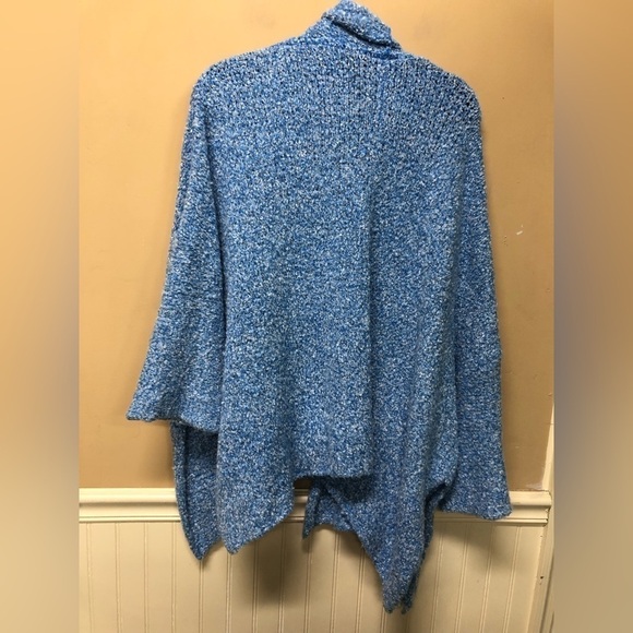 Free People BFF Oversized Open Front Cardigan Blue Size S - Picture 2 of 3
